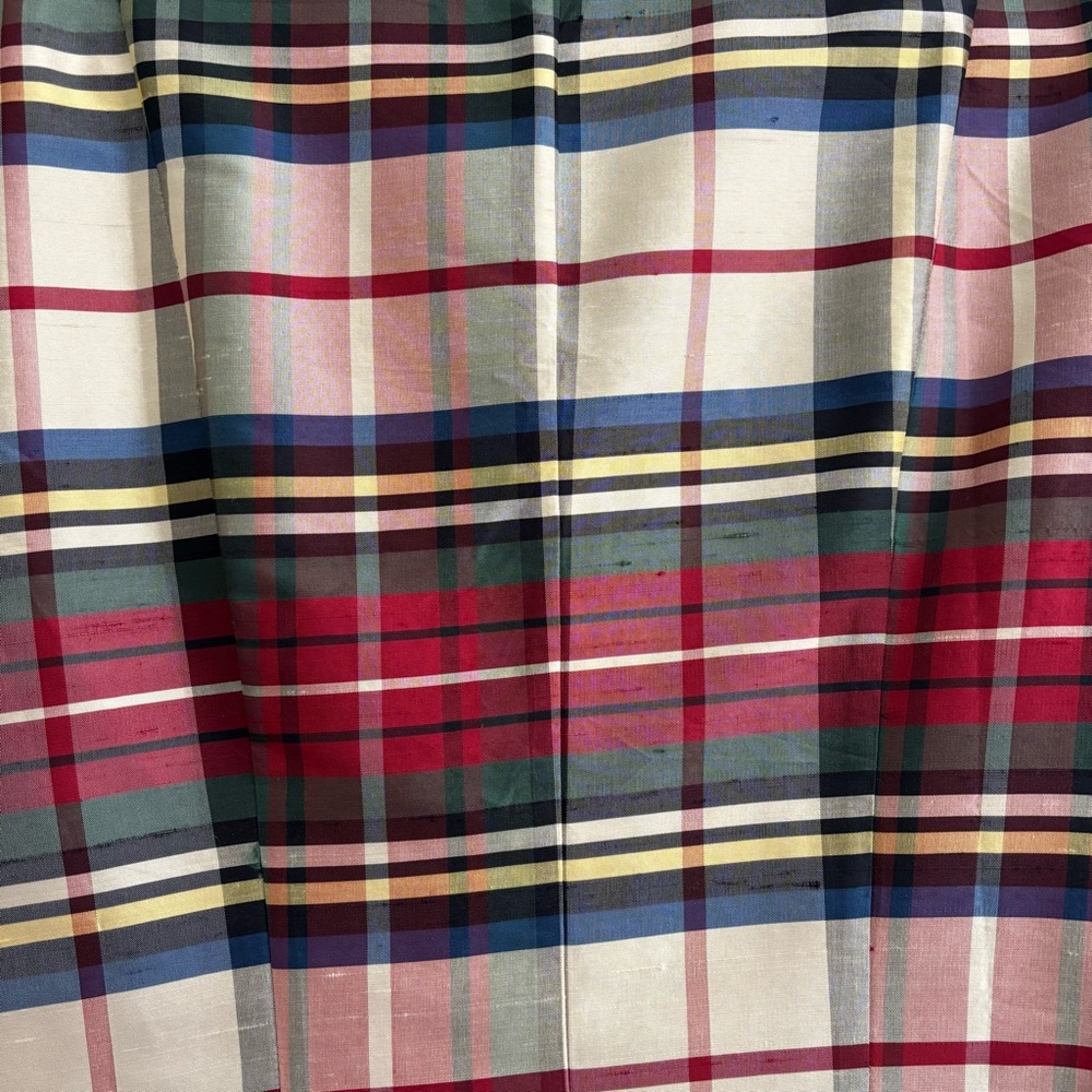 ❤️2/$15 or 3/$21❤️Coldwater Creek Plaid Silk Button-Up Blouse, Size PXL - Picture 10 of 14